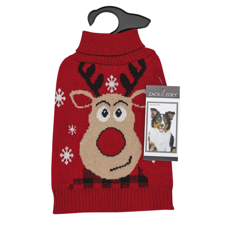 ZZ Red Reindeer Sweater M