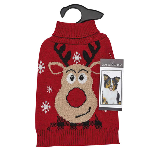 ZZ Red Reindeer Sweater M