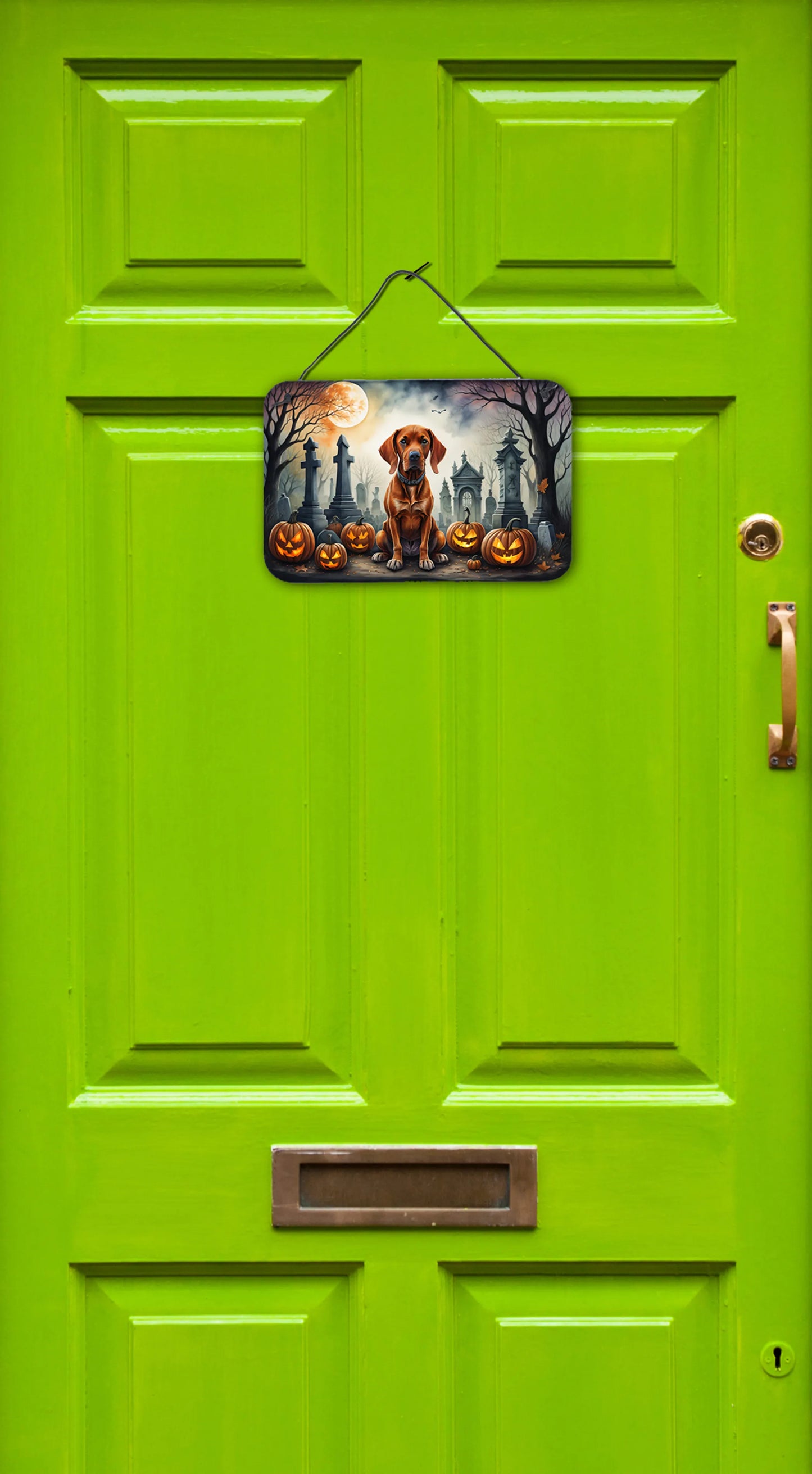 Vizsla Spooky Halloween Wall or Door Hanging Prints