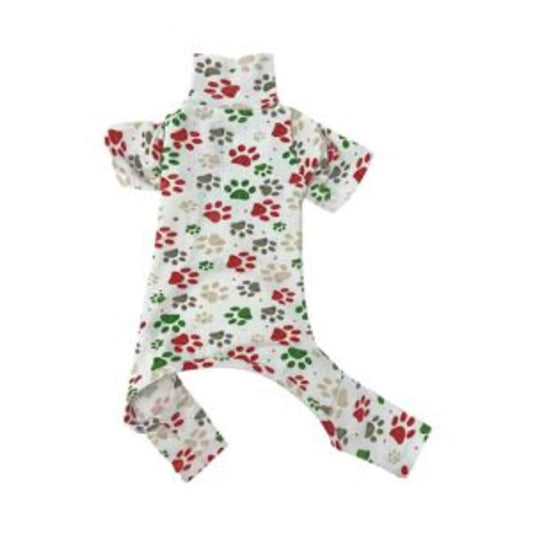 Christmas Paw Print PJ